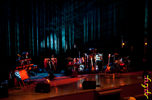 photo ~ auditorium stage ~ Yannis Mavromatakis ~ 2011-04-15 ~ sputnyc and Lycee Francais de New York ~ 75th Anniversary ~ sputnyc