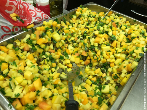 photo ~ Mango and Papaya Salad, recipe courtesy of B. Blossom Catering ~ Paul Ramirez (Mainland Media) ~ 2015-02-27 ~ Spring Bank presents Healthy Hearts ~ sputnyc