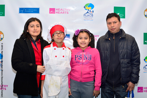 photo ~ student and family ~ Heriberto Sanchez (Bronx Documentary Center) ~ 2015-02-27 ~ Spring Bank presents the Healthy Hearts Valentine's Celebration ~ sputnyc